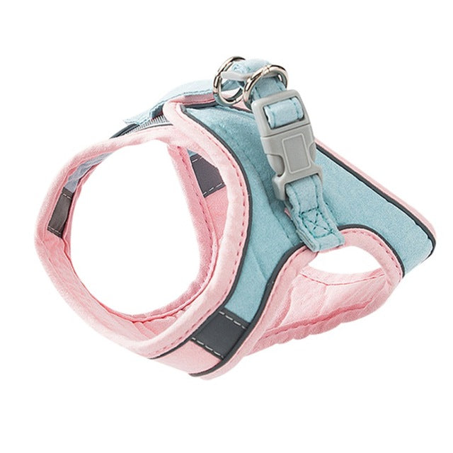 Adjustable Cat Harness and Leash Set – Escape-Proof Reflective Vest