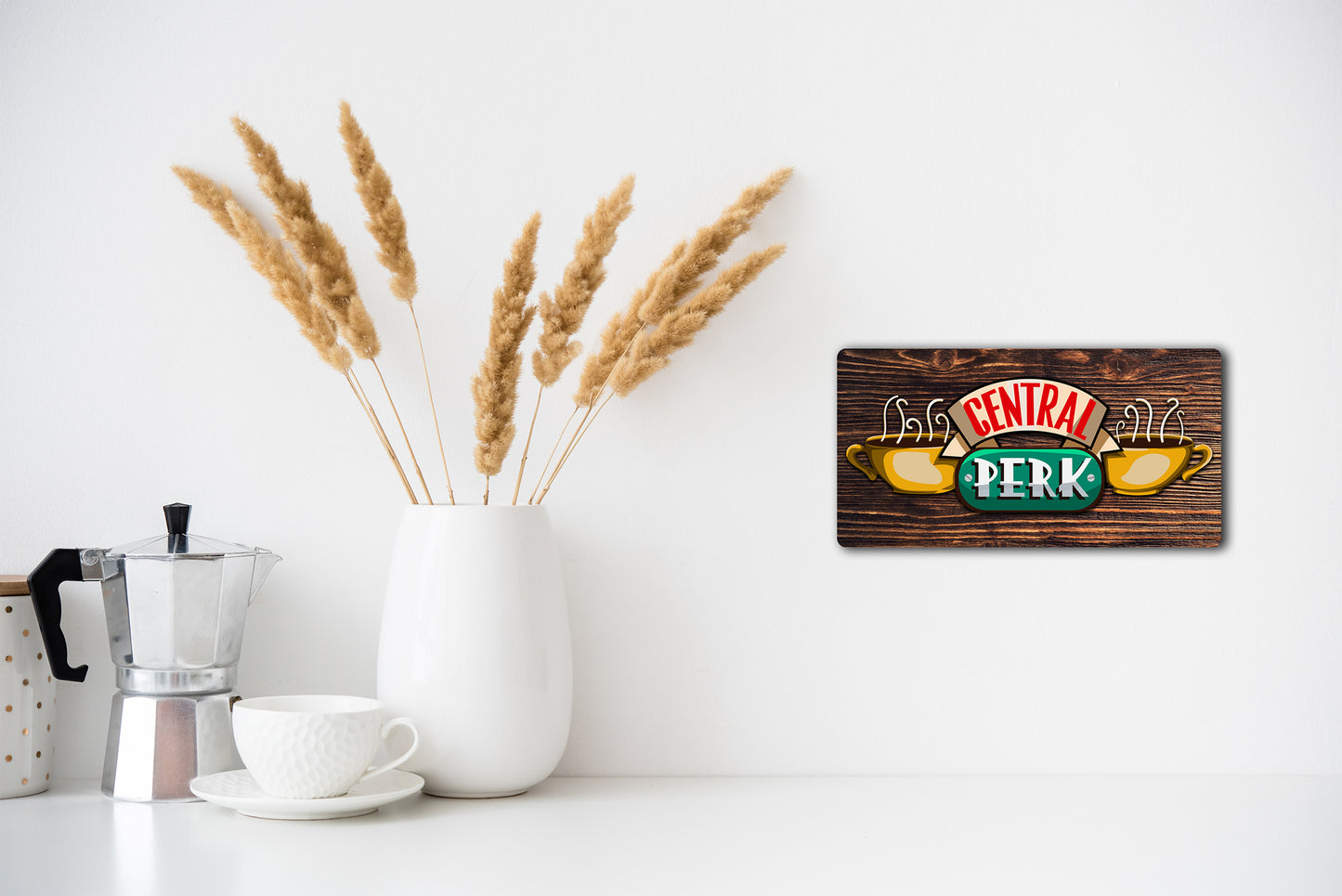 Central Perk Handmade Wooden Sign – Friends TV Show Kitchen Decor Gift
