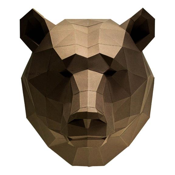 Bear Head Wall Decor & Mount